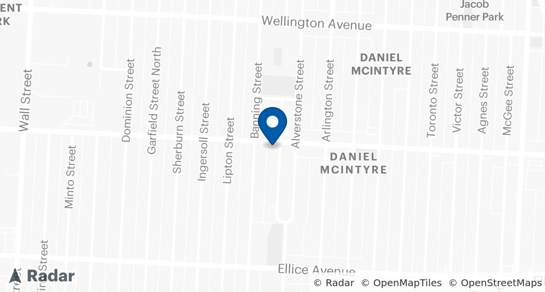 Map of Dairy Queen Location:: 836 Sargent Ave, Winnipeg, MB, R3E 0C4